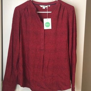Boden long sleeve blouse, size 10 US. NWT